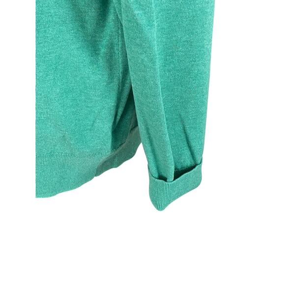 Brooks Brothers 100% Combed Cotton Green Cardigan 5-Button Sweater Size XL - Picture 5 of 9